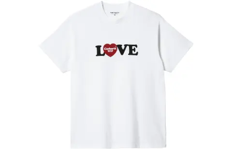 Carhartt WIP Carhartt WIP SS23 T-Shirts Men's White Crew Neck Moderate Straight Fit
