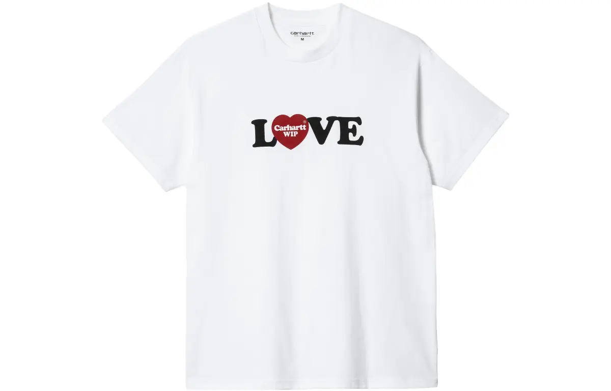 Carhartt WIP Carhartt WIP SS23 T-Shirts Men's White Crew Neck Moderate Straight Fit