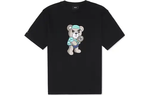 MLB SS23 Drop Shoulder Sleeve T-Shirt Unisex Black