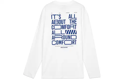 Skechers Colorful T Shirt Men's Bright White