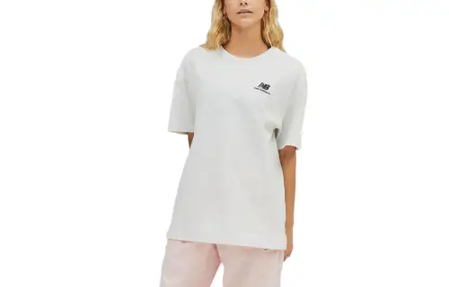 New Balance T Shirts Unisex White Crew Neck Moderate Other