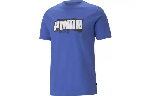 PUMA GRAPHICS PUMA WORDING TEE T Shirt Men's Blue