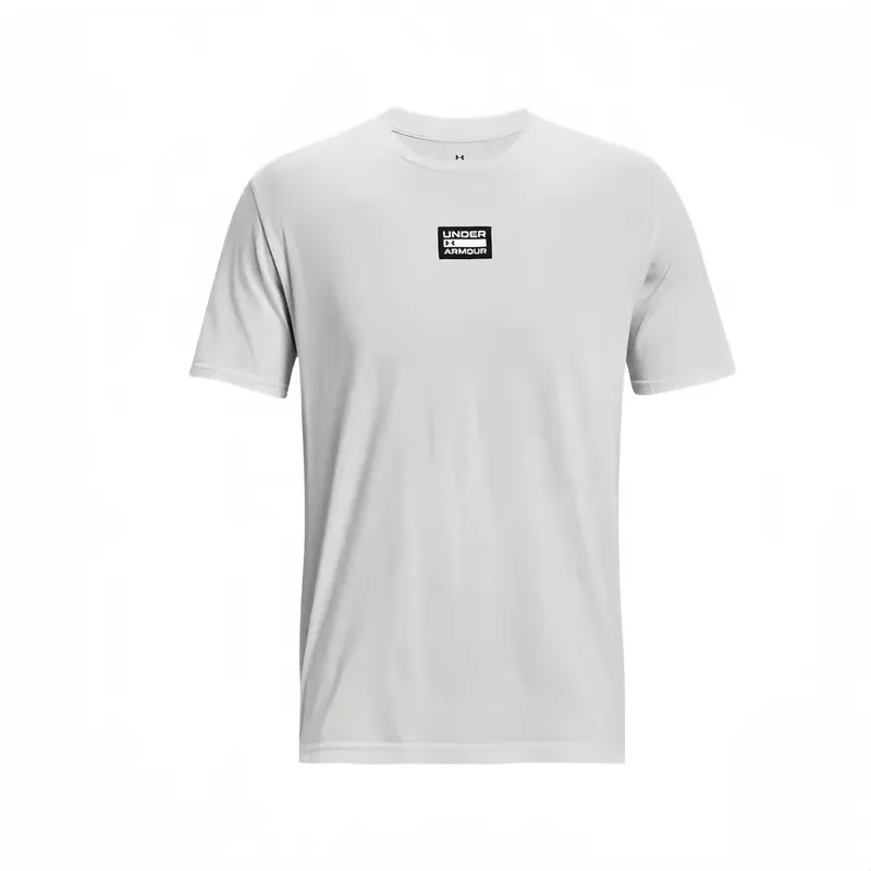 Under Armour Elevated T-Shirts Men's Gray Crew Neck Moderate Straight Fit