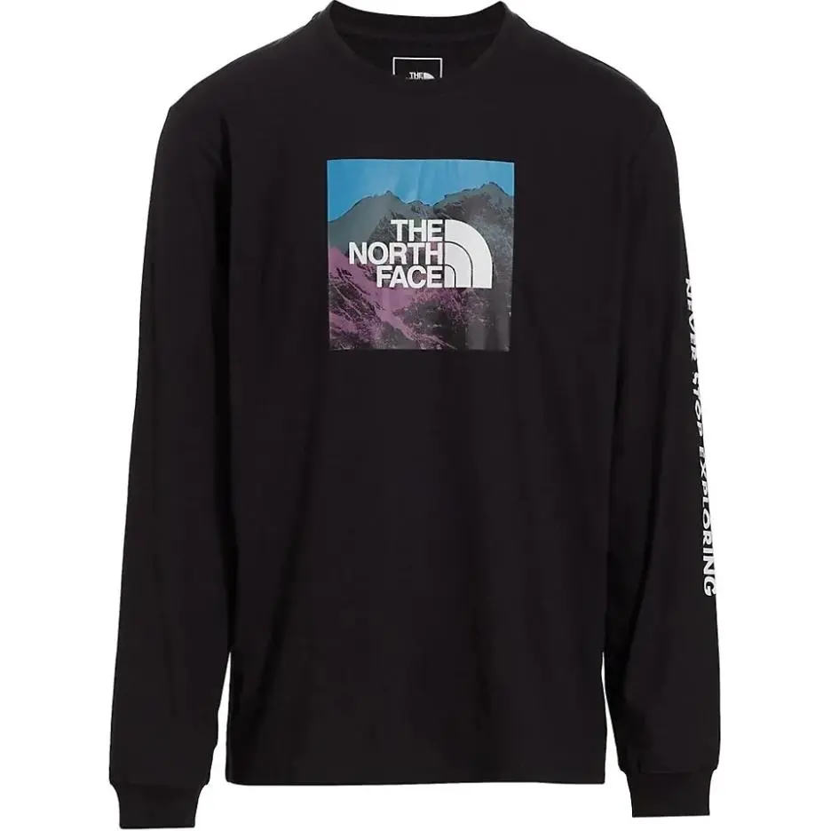 THE NORTH FACE T-Shirts Men's Black Crew Neck Moderate Straight Fit