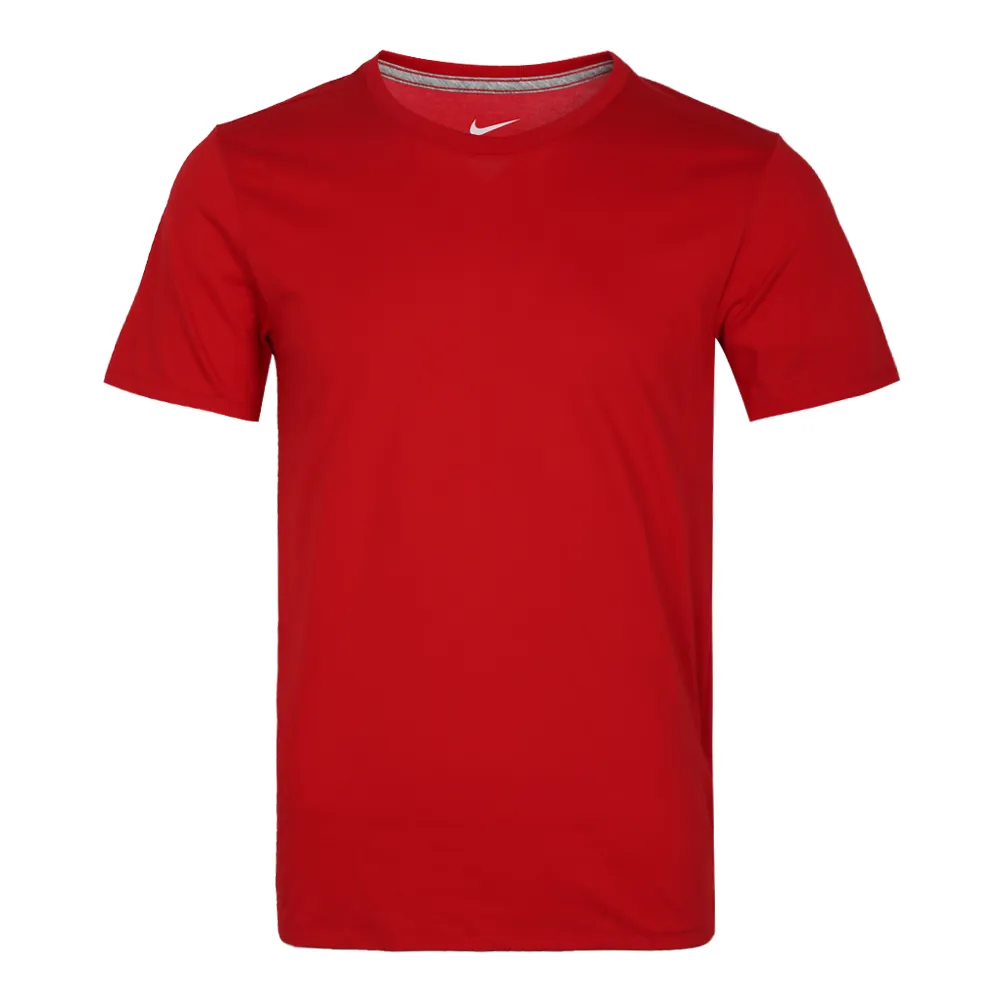 Nike T-Shirts Men's Red Crew Neck Moderate