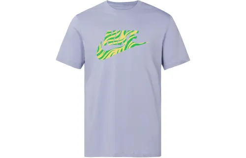 Nike T Shirts Men's Gray Crew Neck Moderate Straight Fit