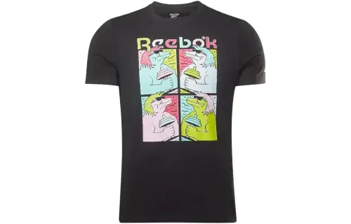 Reebok Animal Novelty Tee T Shirt Men's Black
