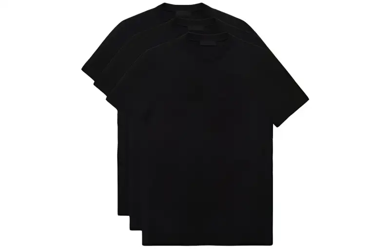 PRADA Short sleeve Cotton T shirt Pack Of Three