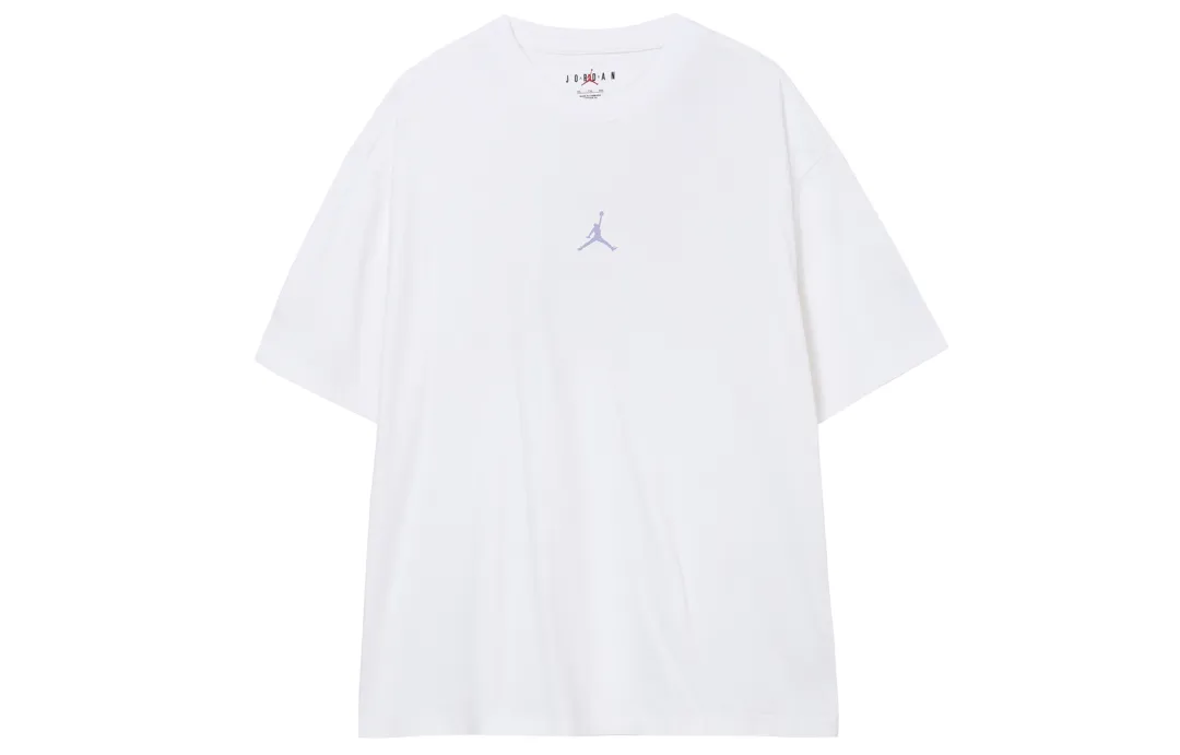 Jordan Next Stop Dongdan Collection T Shirts Men's White Crew Neck Moderate Straight Fit