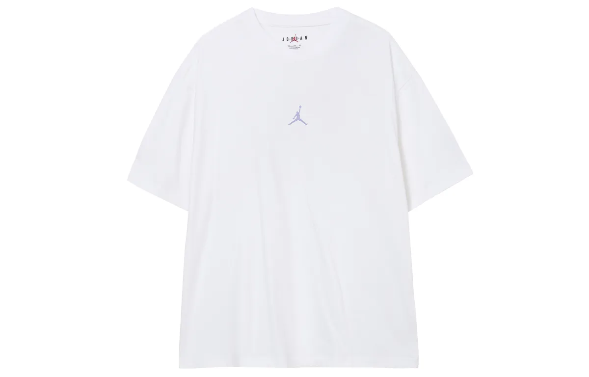 Jordan Next Stop Dongdan Collection T-Shirts Men's White Crew Neck Moderate Straight Fit