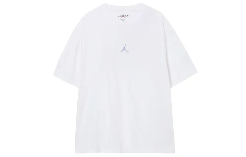 Jordan Next Stop Dongdan Collection T Shirts Men's White Crew Neck Moderate Straight Fit