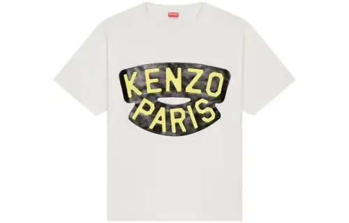 KENZO T Shirts Men's White Crew Neck Moderate Straight Fit