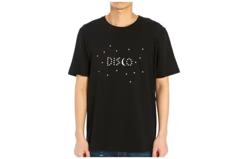 SAINT LAURENT SS23 Drop Shoulder Sleeve T Shirt Men's Black