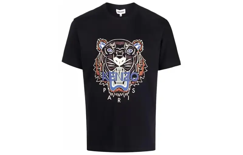 KENZO SS22 Men's Tiger Classic T-Shirt Black
