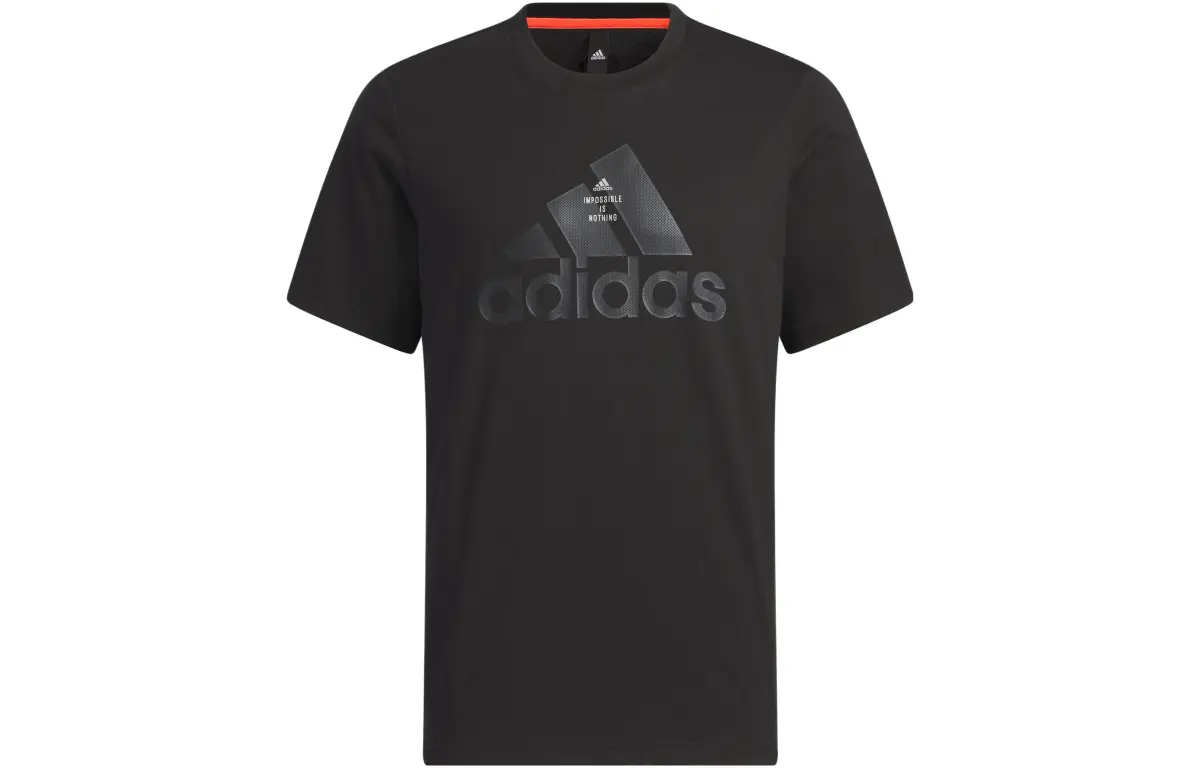 Adidas Set in Sleeve T Shirt Men's Black