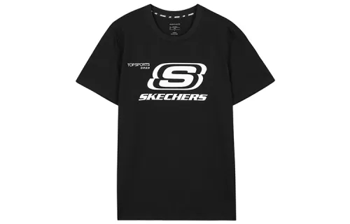Skechers T Shirt Unisex Carbon Black