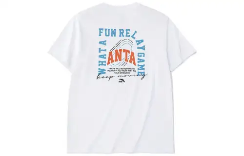 Anta Life Collection T Shirt Unisex Snowflake White