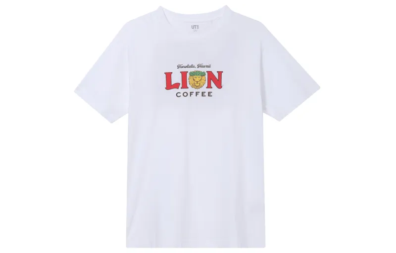 UNIQLO T Shirts Unisex White Crew Neck Moderate Straight Fit