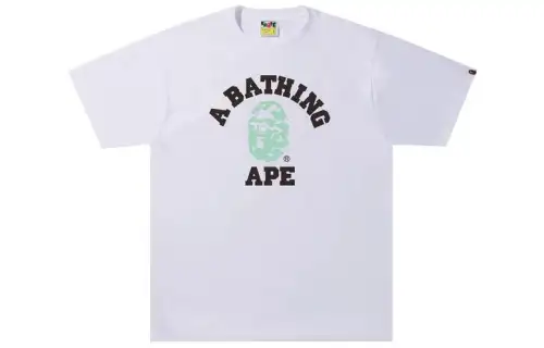 Bape Text Code Camo College Tee