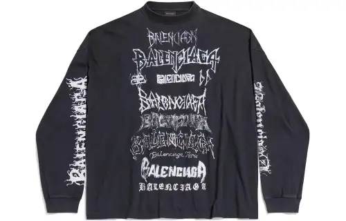 Balenciaga Diy Metal Longsleeve Medium Fit T Shirt