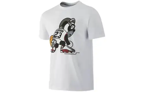 Jordan 13 T Shirts Unisex White Crew Neck Moderate