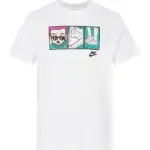 Nike T Shirts Men's White Crew Neck Moderate Straight Fit
