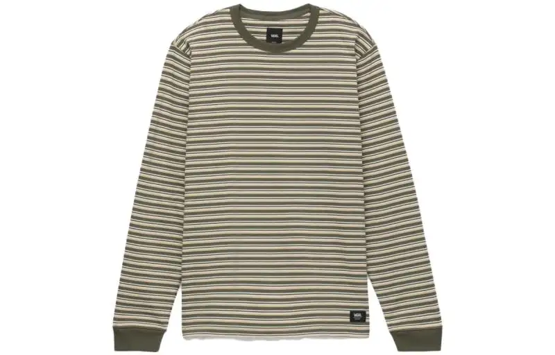Vans Sle Eve T Shirts Men's Green Crew Neck Moderate Other