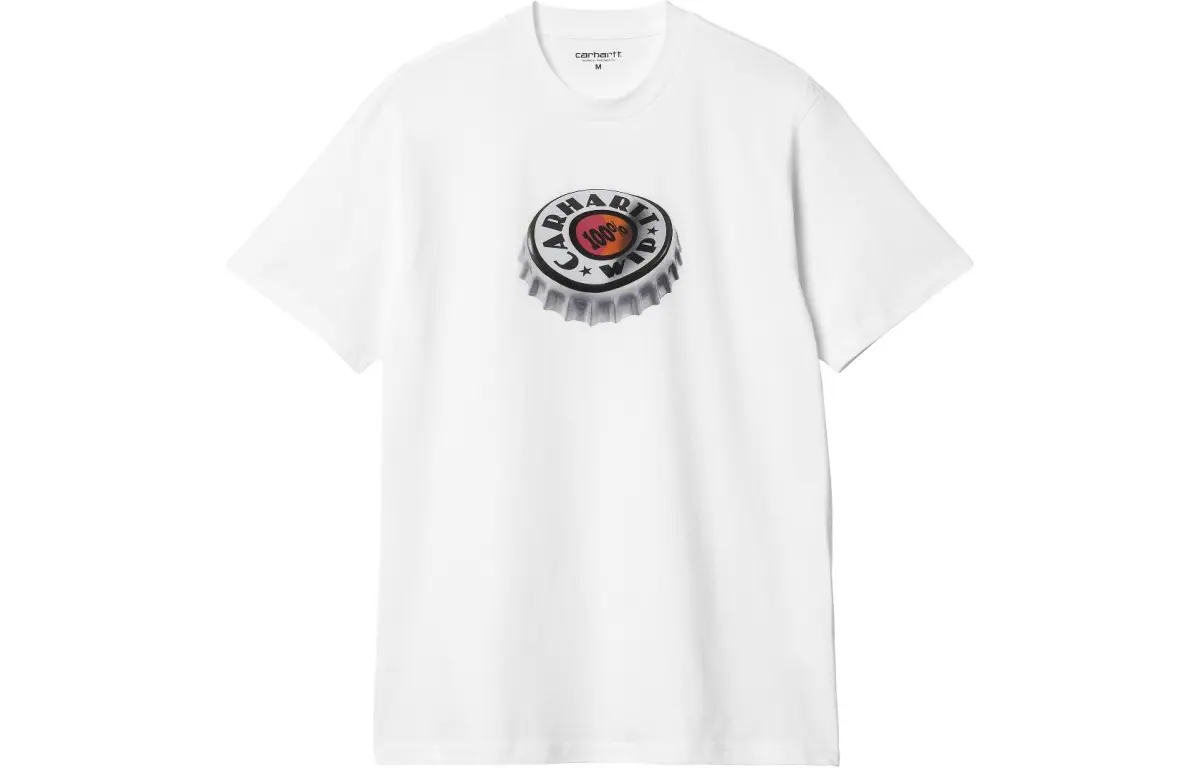 Carhartt WIP SS24 S/S Bottle Cap T Shirt T Shirt Men's White