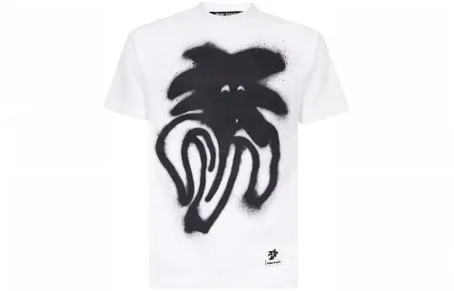 Palm Angels spray logo-print cotton T-shirt