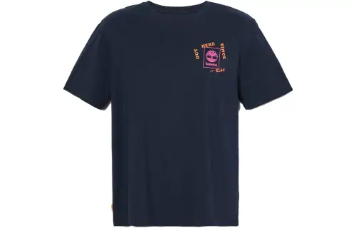 Timberland T Shirts Men's Dark Sapphire Crew Neck Moderate Straight Fit