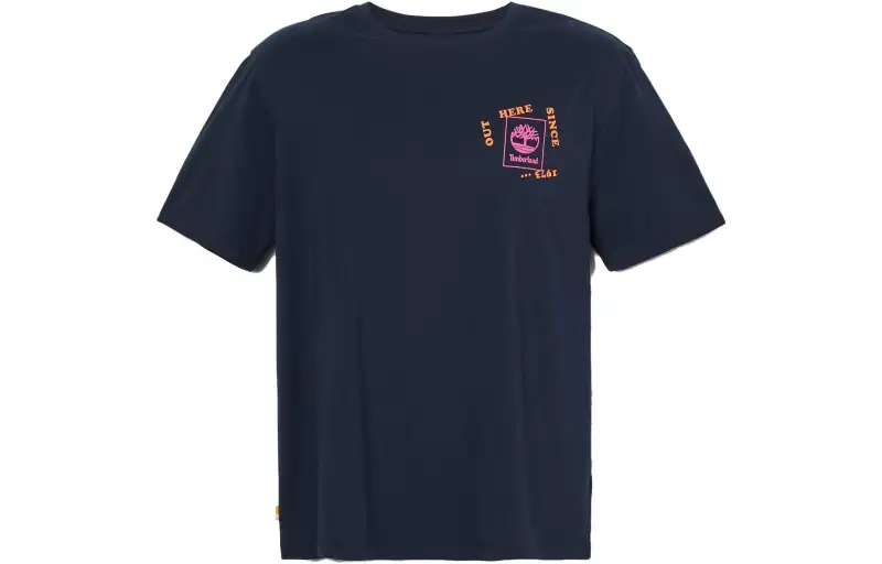 Timberland T Shirts Men's Dark Sapphire Crew Neck Moderate Straight Fit