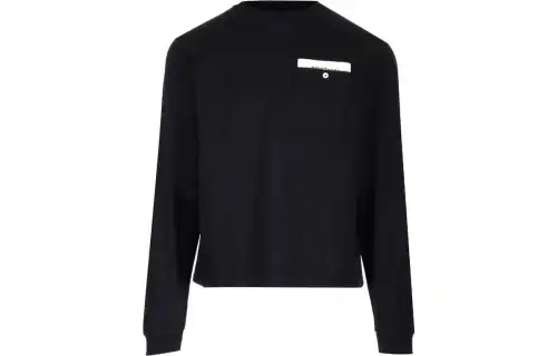 PALM ANGELS Logo Detailed Long Sleeved T Shirt
