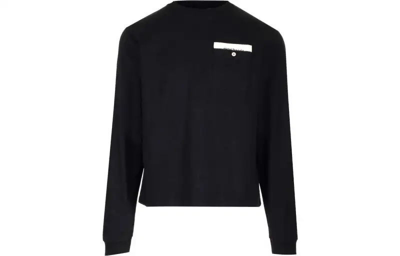 PALM ANGELS Logo Detailed Long Sleeved T Shirt