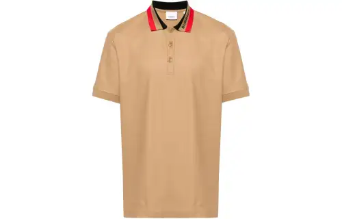 Burberry Logo Detailed Short Sleeved Polo Shirt