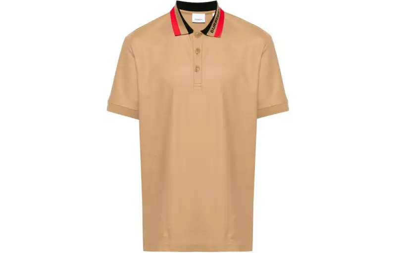 Burberry Logo Detailed Short Sleeved Polo Shirt