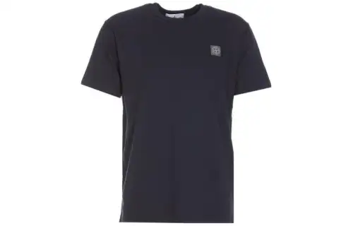 STONE ISLAND Logo Patch Crewneck T Shirt
