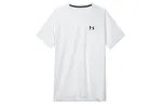 Under Armour T Shirts Men's White Crew Neck Moderate Straight Fit
