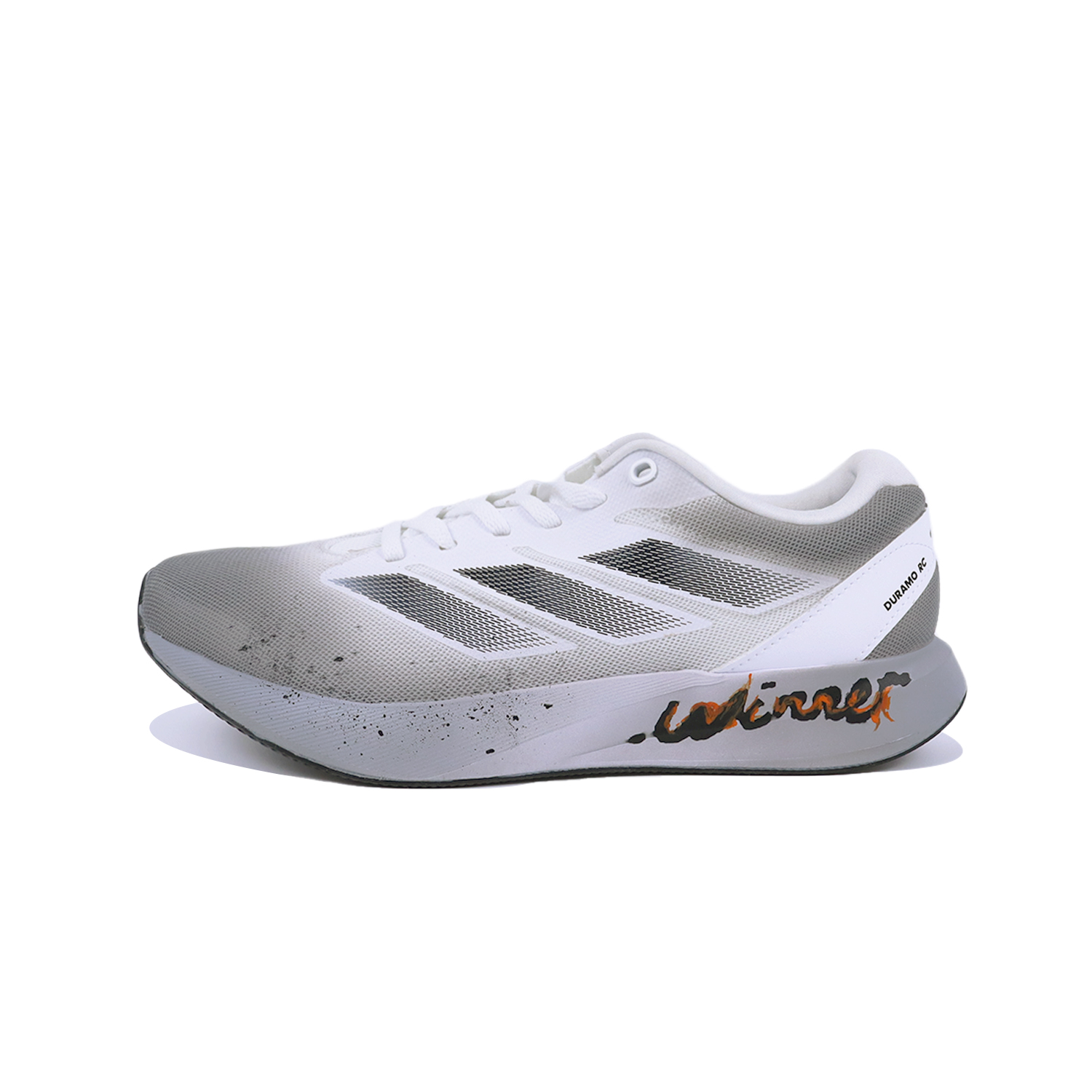 Adidas Duramo RC Mesh Cushioning Abrasion Resistant Breathable Low top Casual Running Shoes Unisex Gray