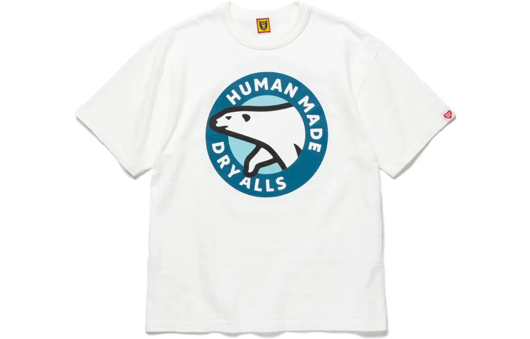 HUMAN MADE Camping T Shirts Unisex Crew Neck Moderate Straight Fit