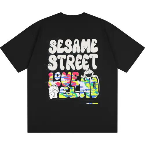 SESAME STREET T Shirts Unisex Crew Neck Moderate Straight Fit