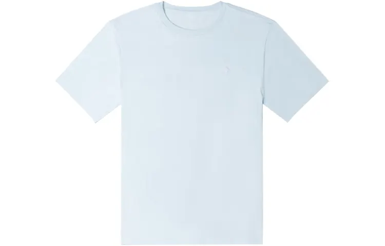 Converse T Shirts Unisex Blue Crew Neck Moderate Straight Fit