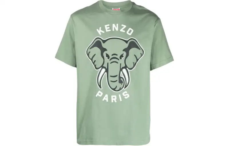 KENZO Logo Printed Crewneck T-Shirt