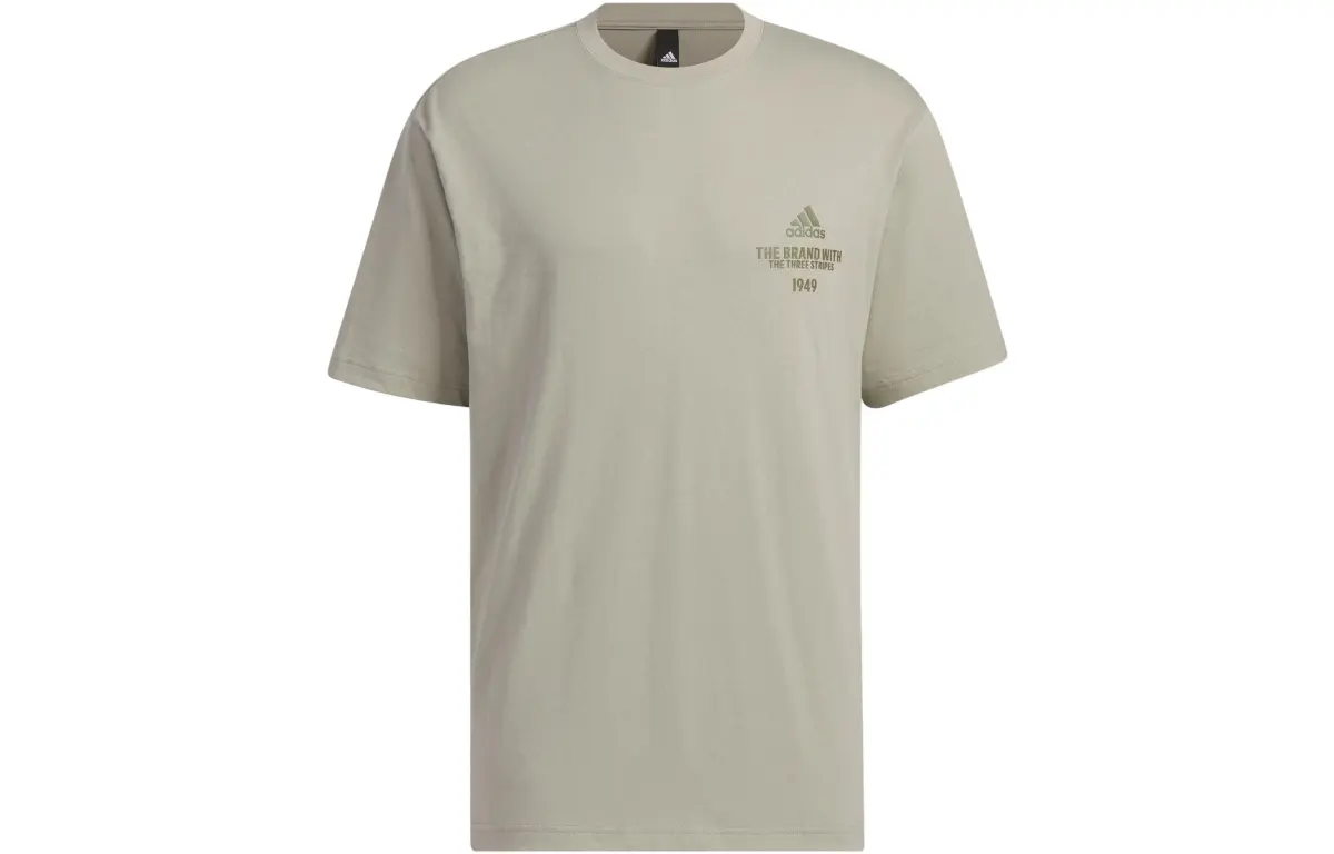 Adidas T Shirt Men's Pebble Silver Gray