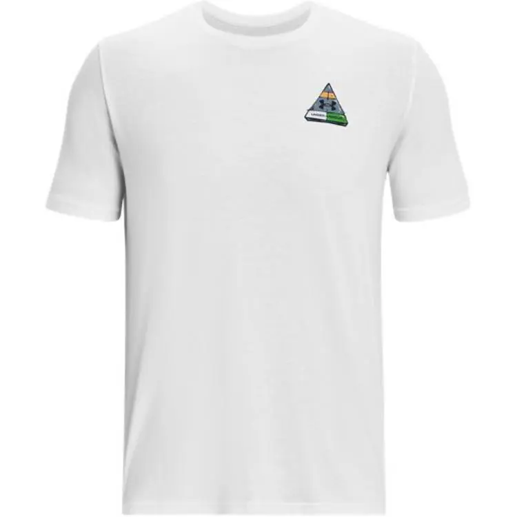 Under Armour T-Shirts Men's White Crew Neck Moderate Straight Fit