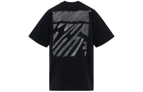 OFF WHITE Scribble Diagonals print T shirt