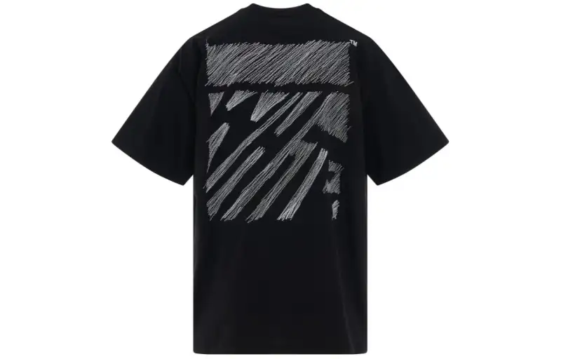 OFF WHITE Scribble Diagonals print T shirt