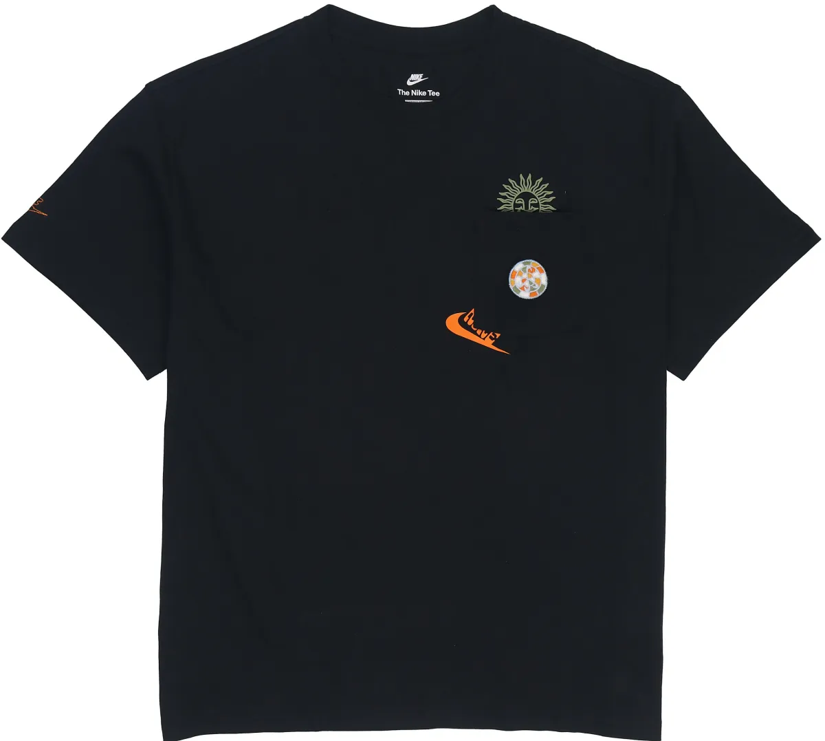 Nike T-Shirts Men's Black Crew Neck Moderate