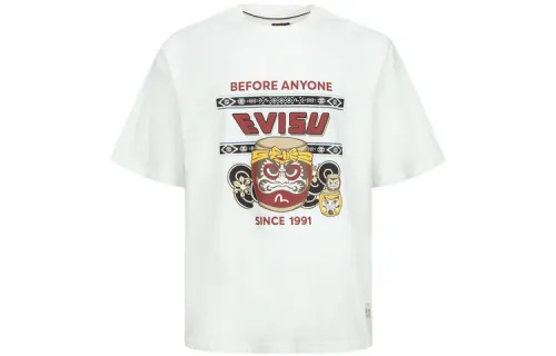 EVISU T Shirts Men's Crew Neck Moderate Straight Fit
