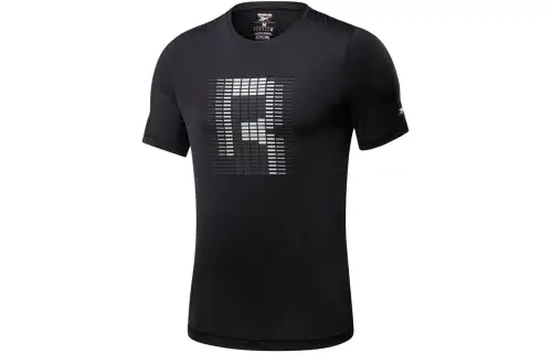 Reebok Tsr Ss Ac Graphic Tee T Shirt Men's Black