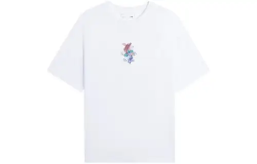 Li Ning Sports Trendy Collection T Shirt Men's Standard White